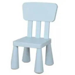 IKEA Kids Plastic Chair (Light Blue)