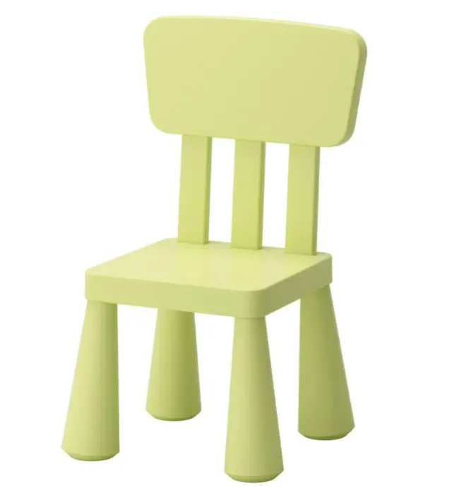 IKEA Kids Plastic Chair (Light Green)