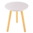 ROUND TABLE - WOOD - WHITE