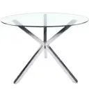 ROUND TABLE - GLASS / METAL