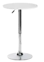 ROUND TABLE - WOOD - WHITE COCKTAIL STEEL BASE​