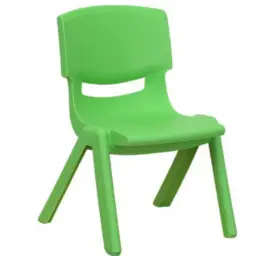 [007-0001-14] Kids Plastic Chair (Green)